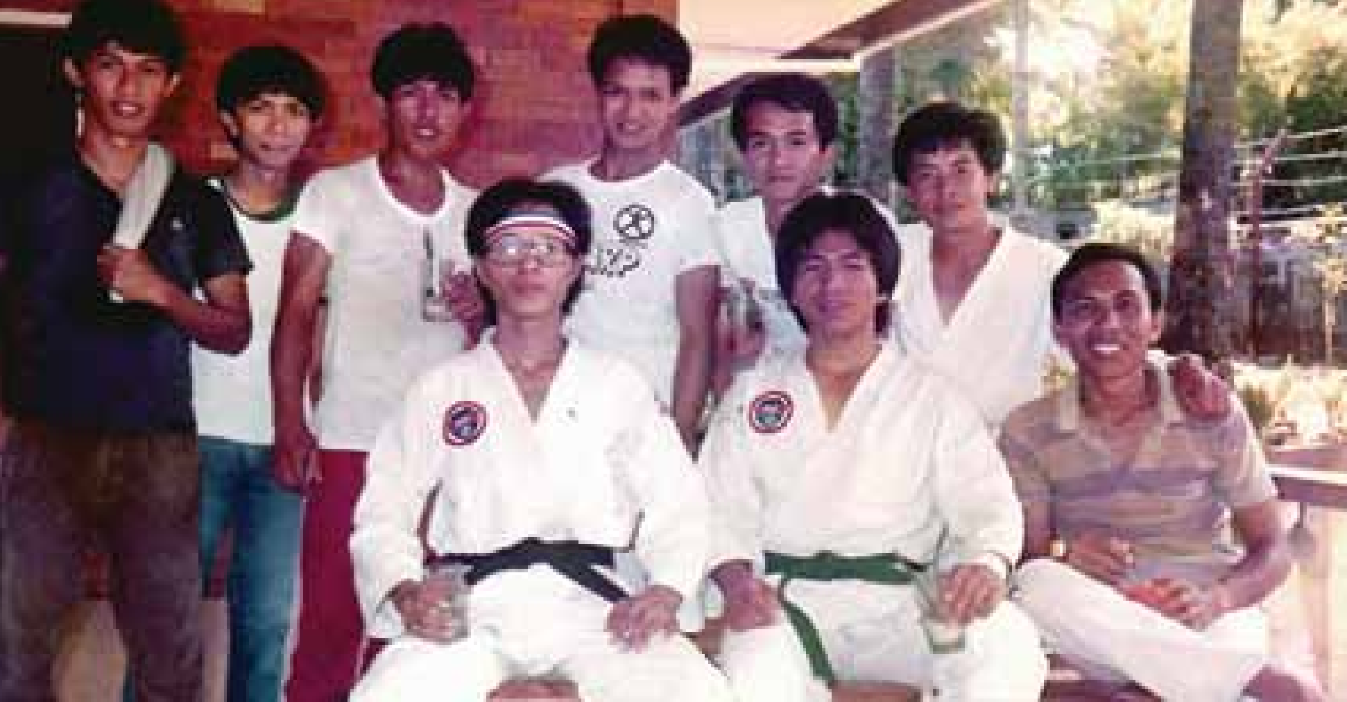 Early Tong-Il Moo-Do practitioners and Master Kensaku Takahashi training