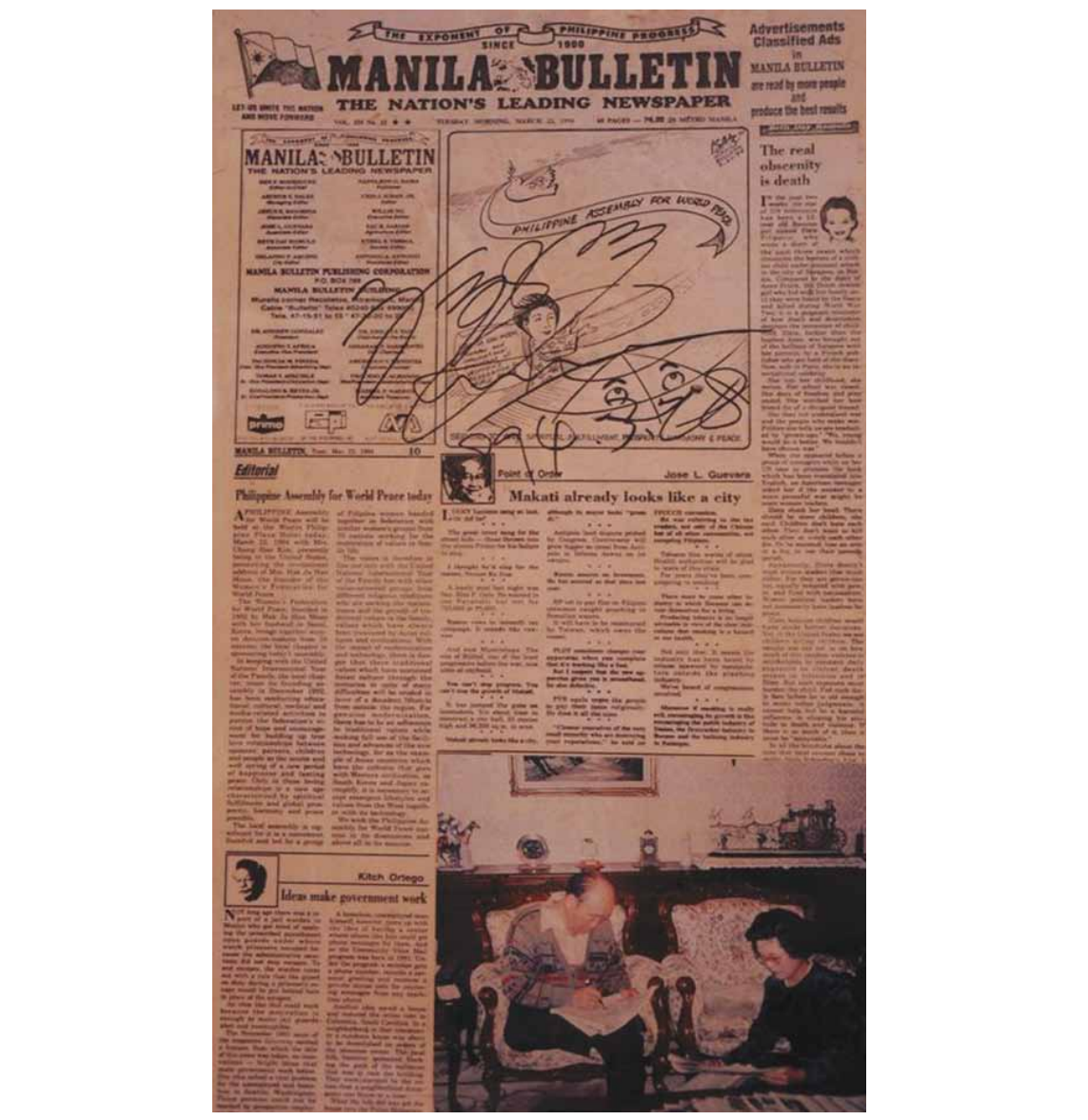 Philippine Assembly for World Peace at Westin Philippine Plaza Hotel