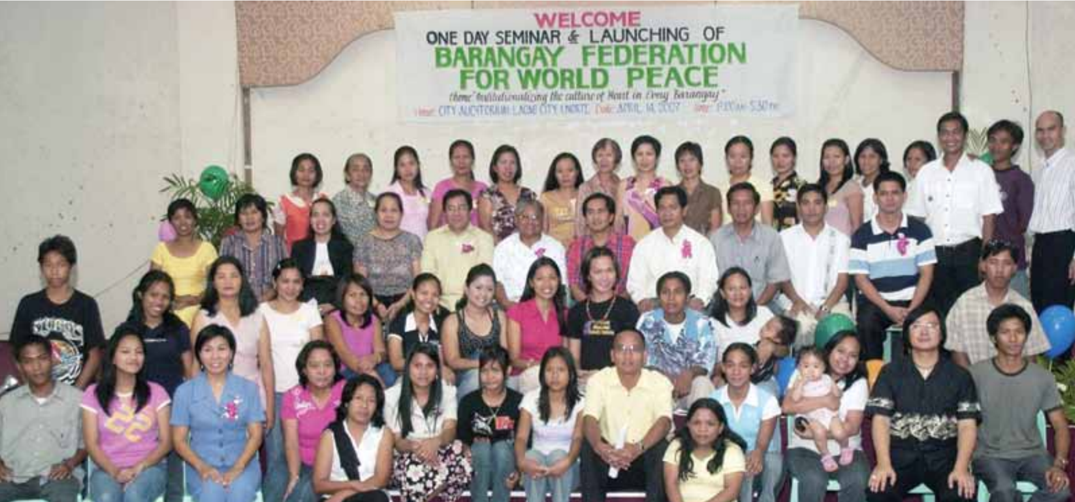 Barangay Federation for World Peace launched mobilizing grassroots leadership