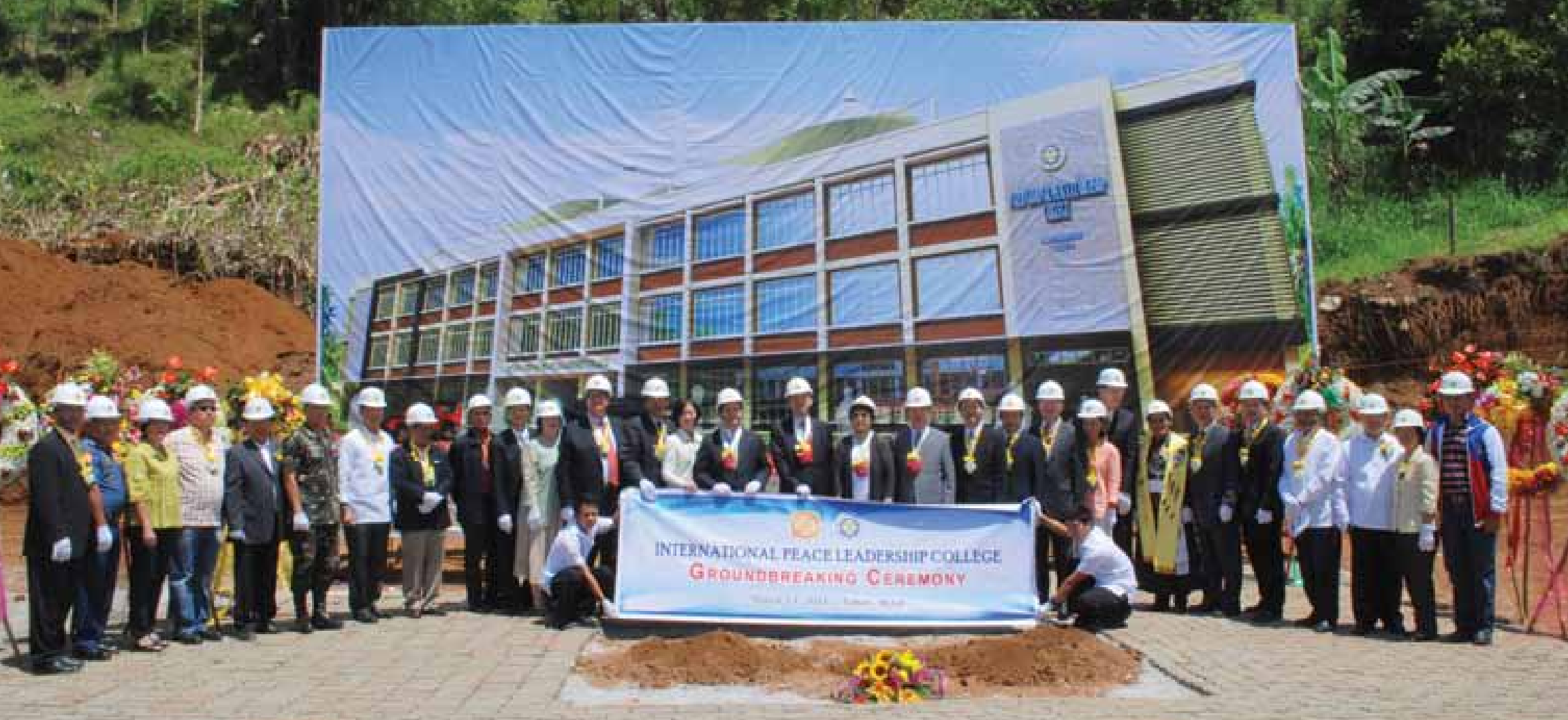 International Peace Leadership College groundbreaking ceremony in Tanay, Rizal